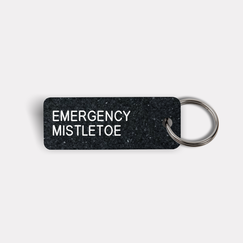 EMERGENCY MISTLETOE Keytag