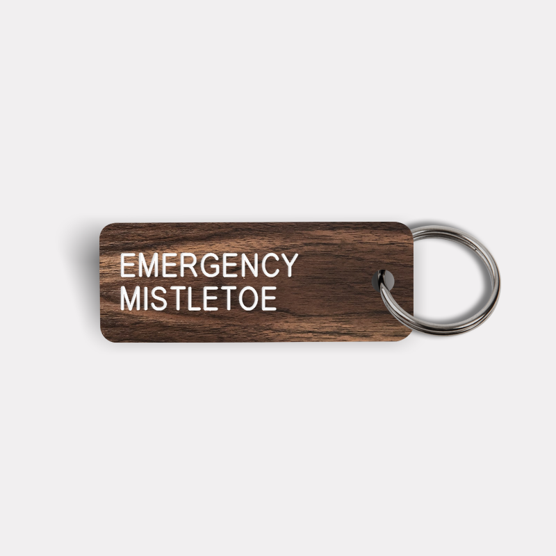 EMERGENCY MISTLETOE Keytag