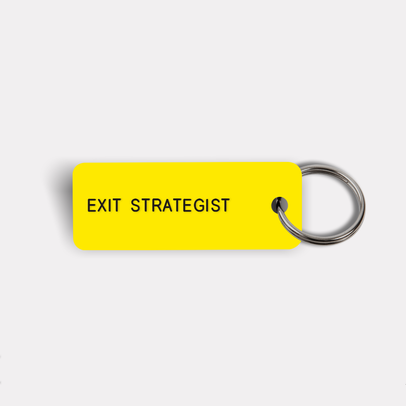 EXIT STRATEGIST Keytag