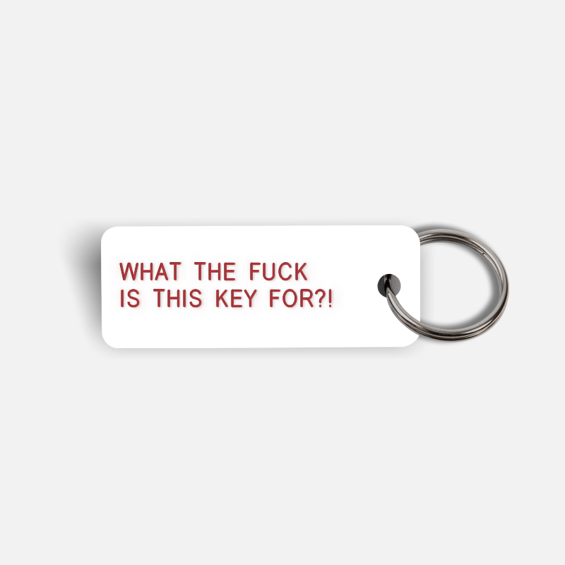 WHAT THE FUCK IS THIS KEY FOR?! Keytag