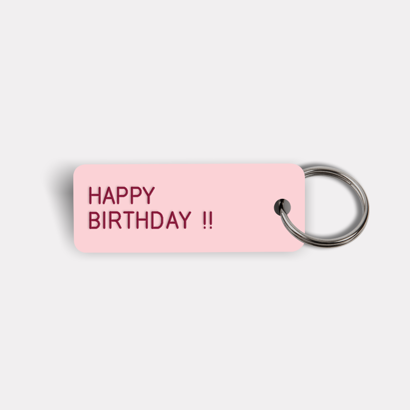 HAPPY BIRTHDAY! Keytag