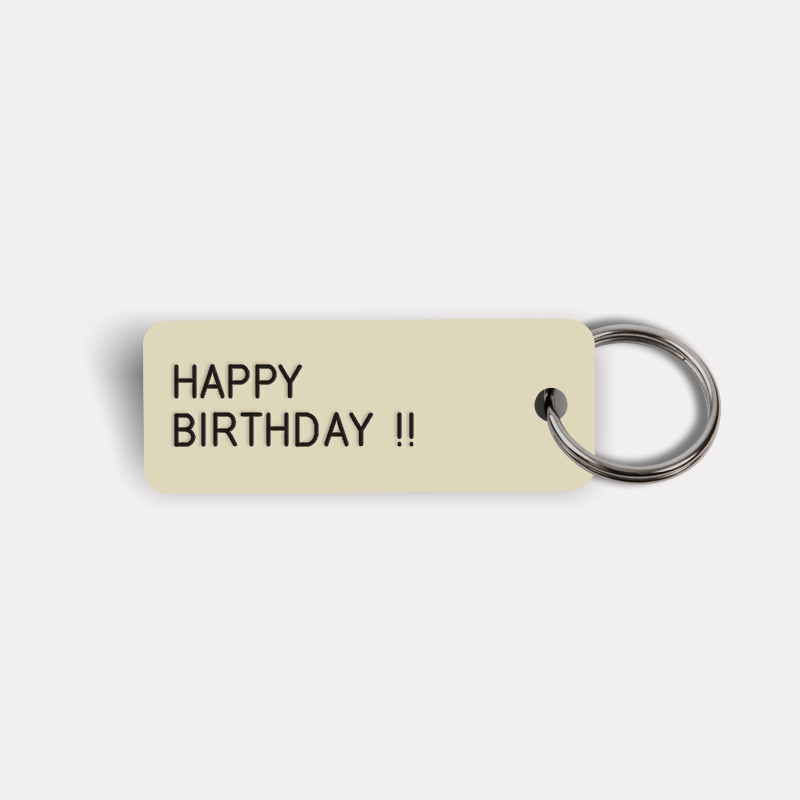 HAPPY BIRTHDAY! Keytag