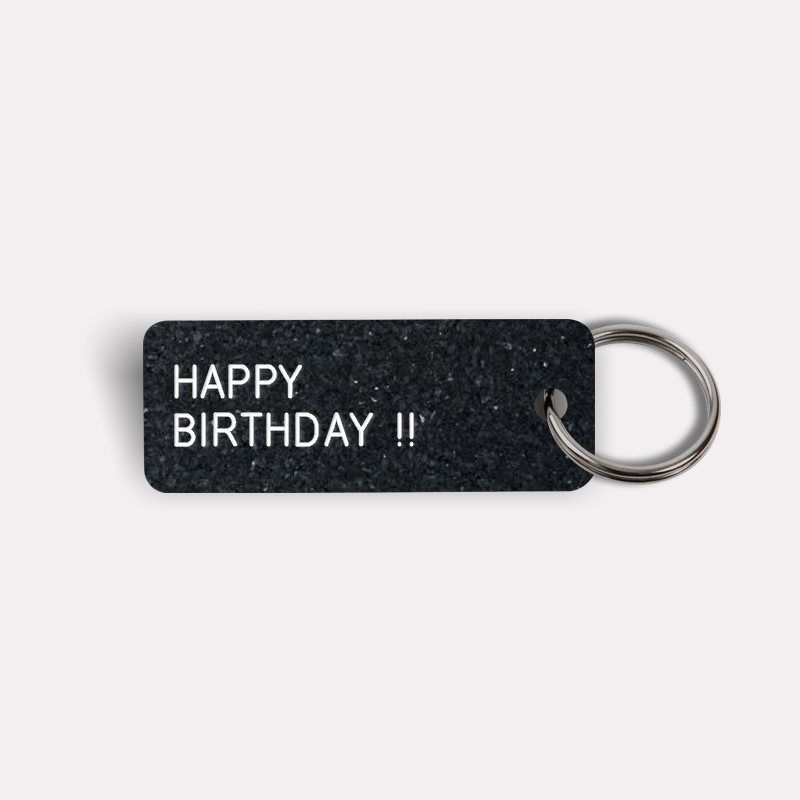HAPPY BIRTHDAY! Keytag