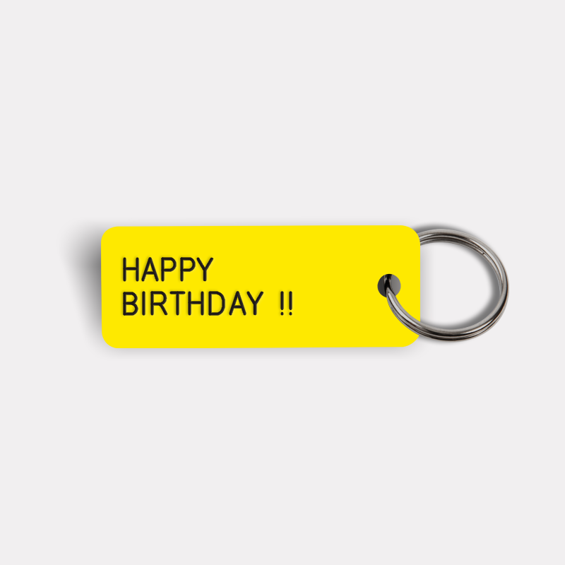 HAPPY BIRTHDAY! Keytag