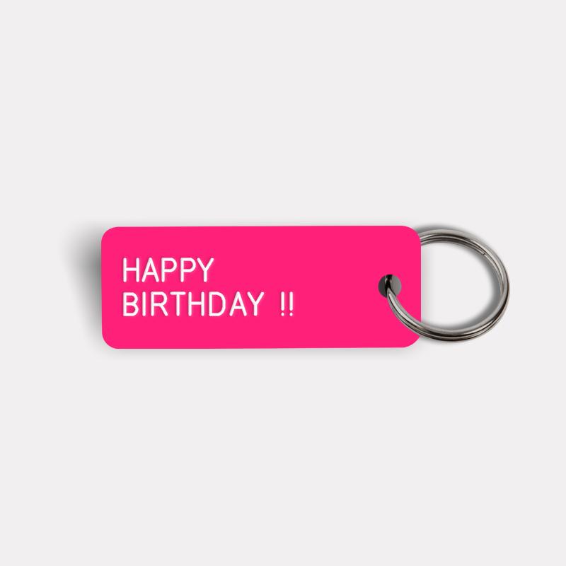 HAPPY BIRTHDAY! Keytag