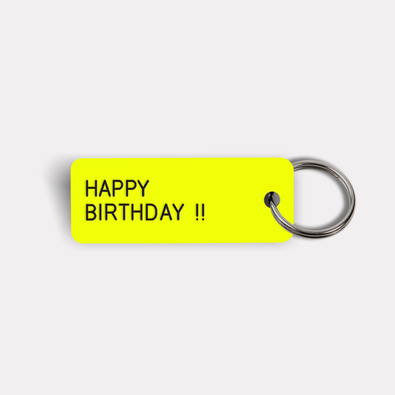 HAPPY BIRTHDAY! Keytag