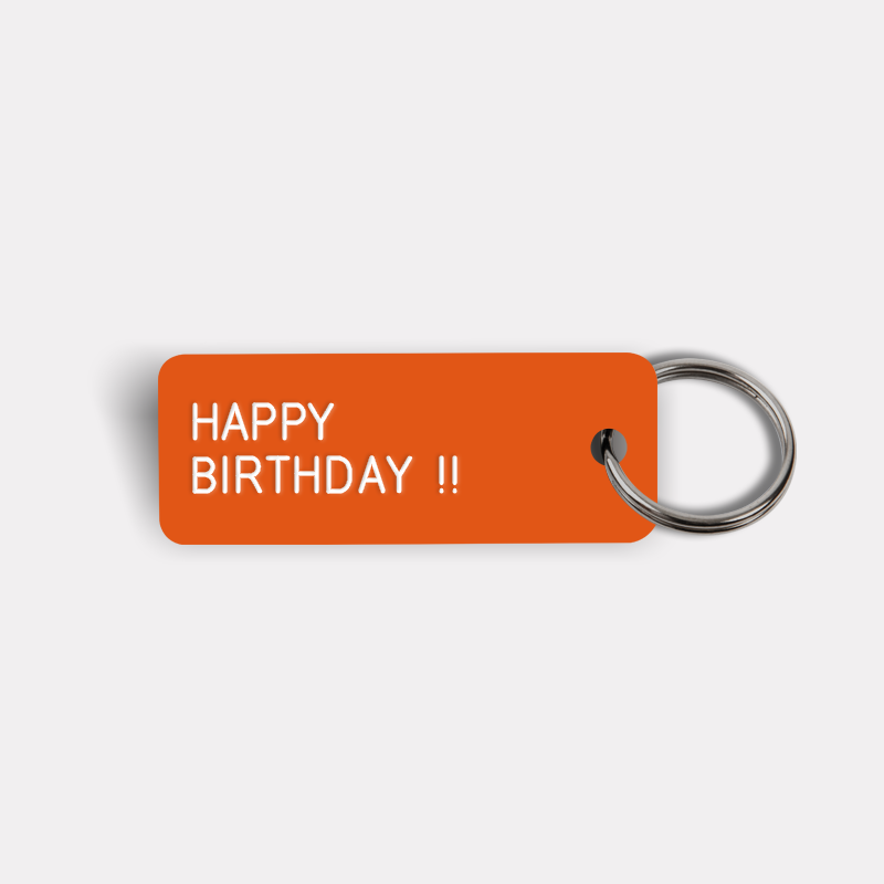 HAPPY BIRTHDAY! Keytag