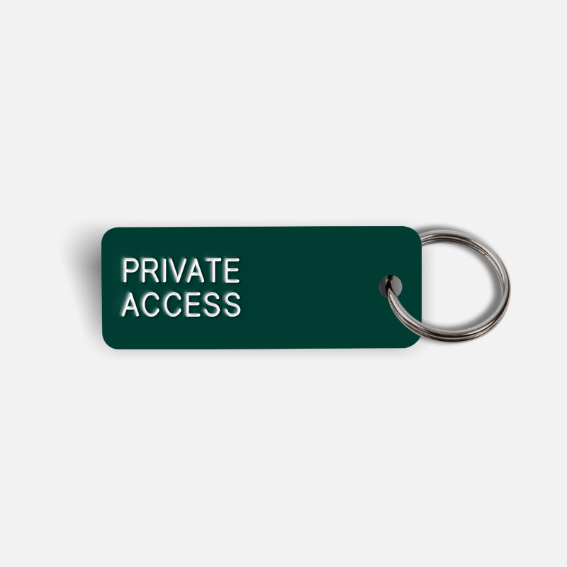 PRIVATE ACCESS Keytag