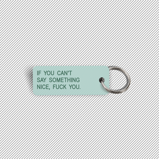 IF YOU CAN'T SAY SOMETHING NICE... Keytag (2022-01-19)