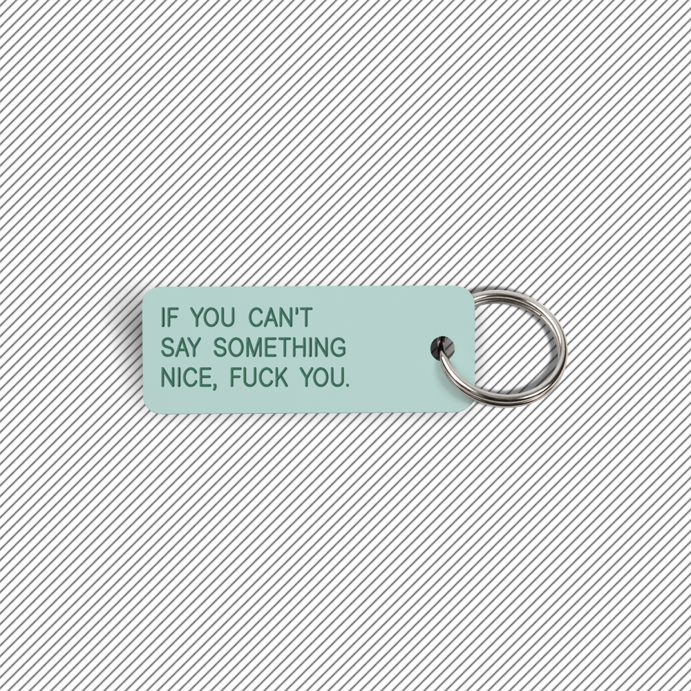 IF YOU CAN'T SAY SOMETHING NICE... Keytag (2022-01-19)