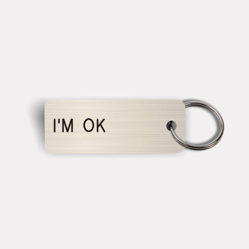 I'M OK Keytag