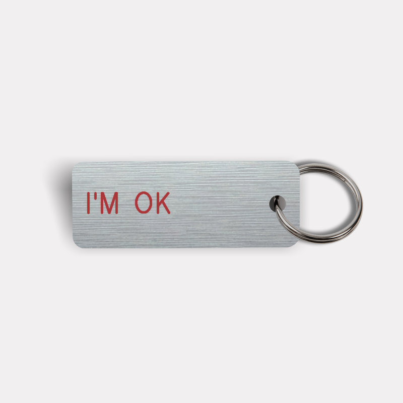 I'M OK Keytag