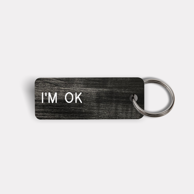 I'M OK Keytag