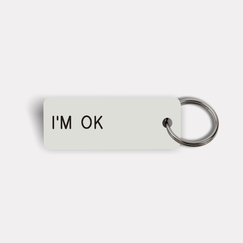 I'M OK Keytag