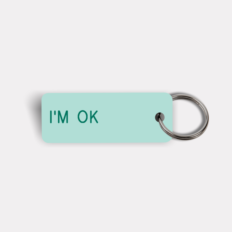 I'M OK Keytag