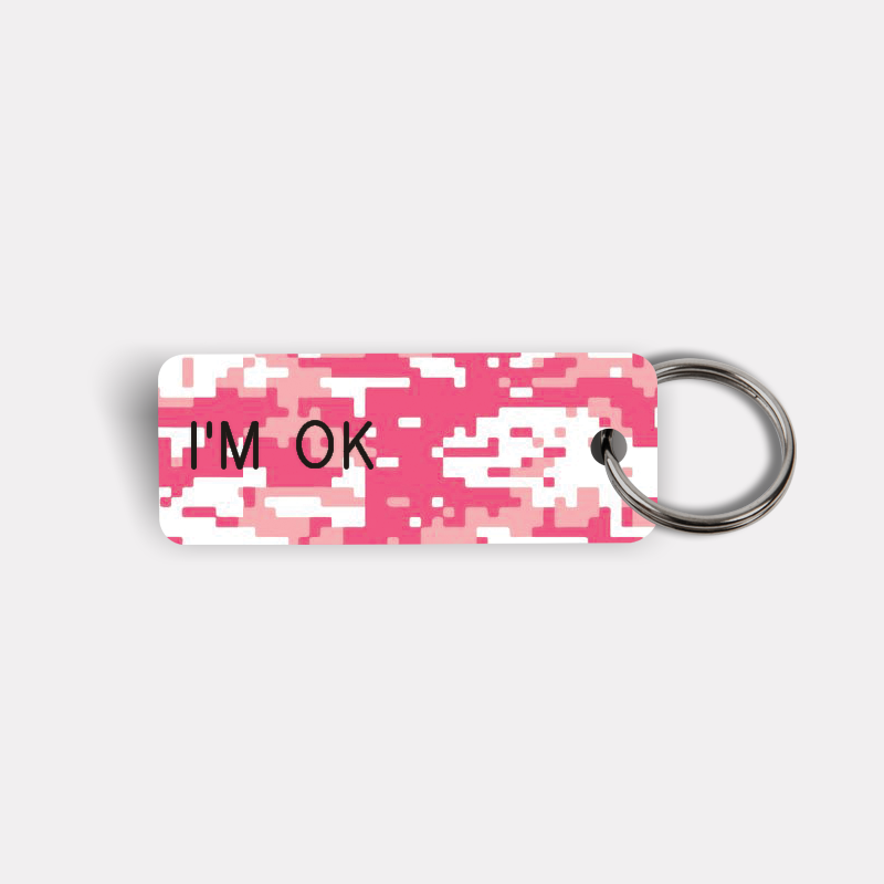 I'M OK Keytag