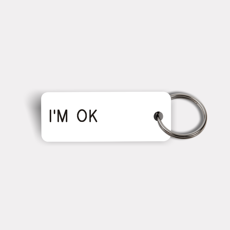 I'M OK Keytag