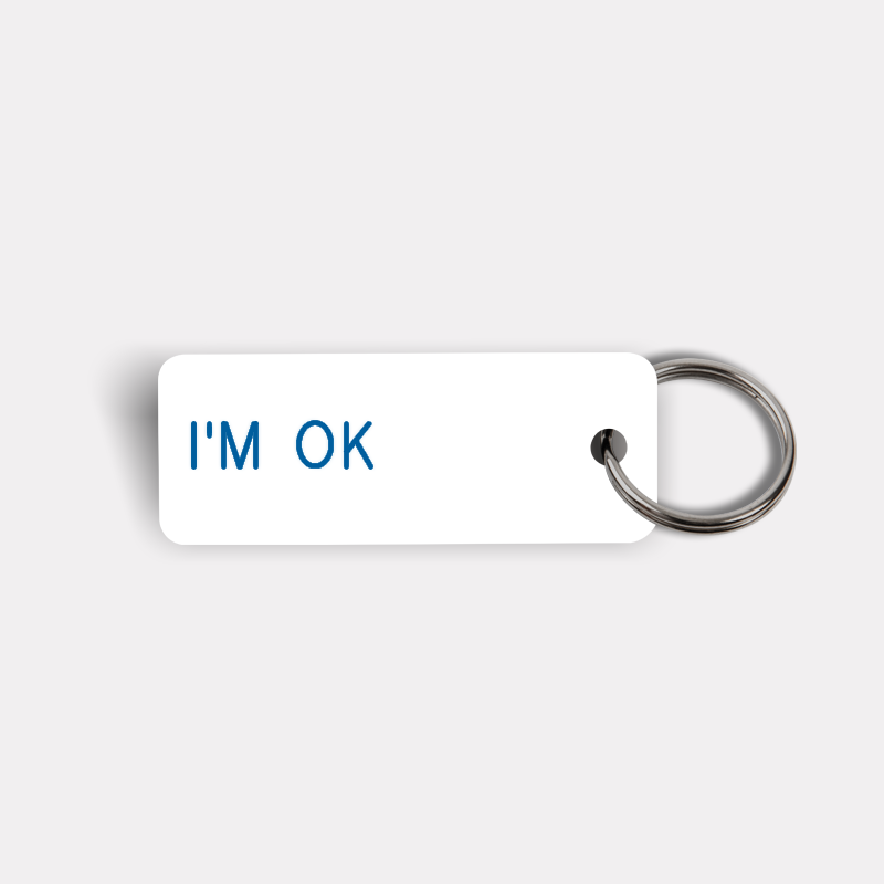 I'M OK Keytag