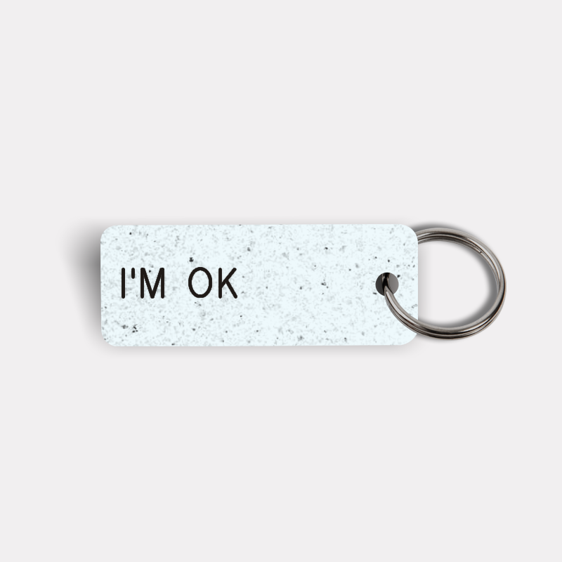 I'M OK Keytag