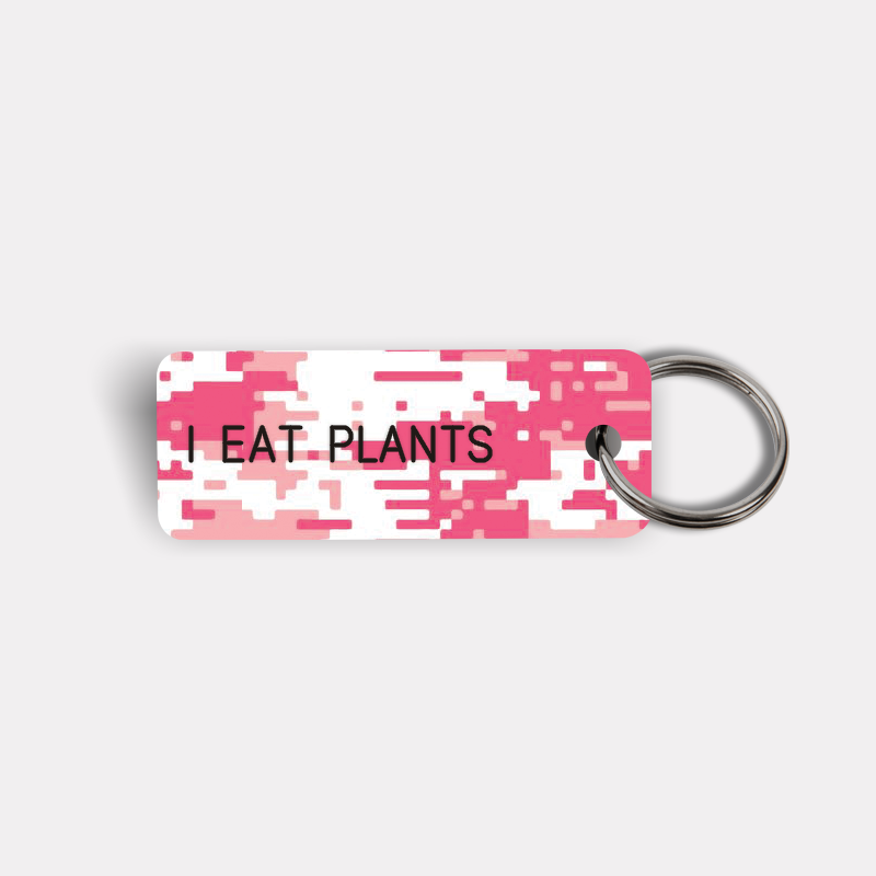 I EAT PLANTS Keytag