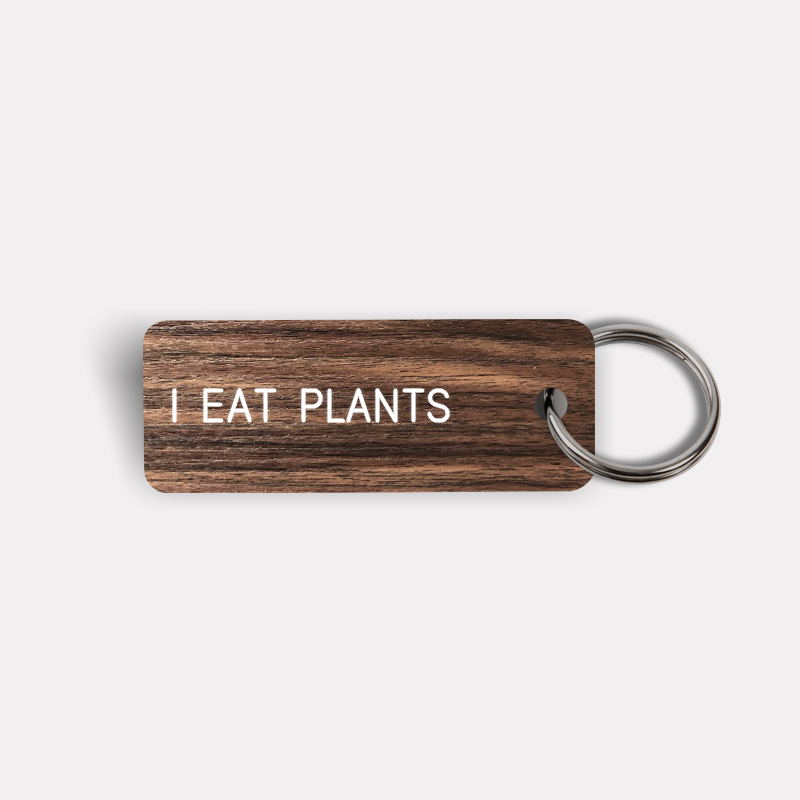 I EAT PLANTS Keytag