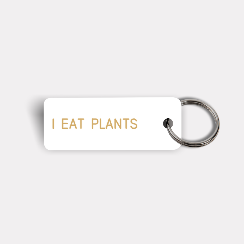 I EAT PLANTS Keytag