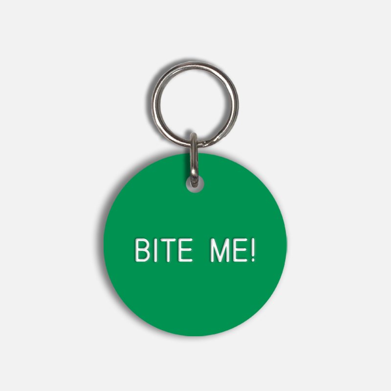 BITE ME! Large Pet Tag