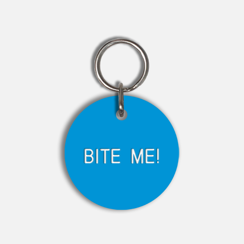 BITE ME! Large Pet Tag