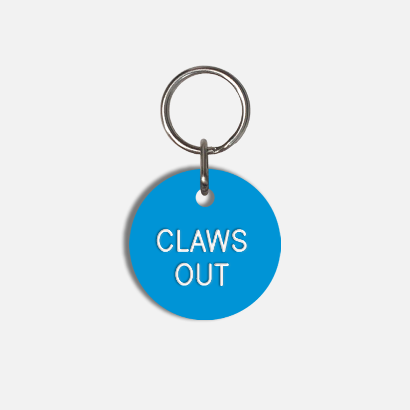 CLAWS OUT Small Pet Tag