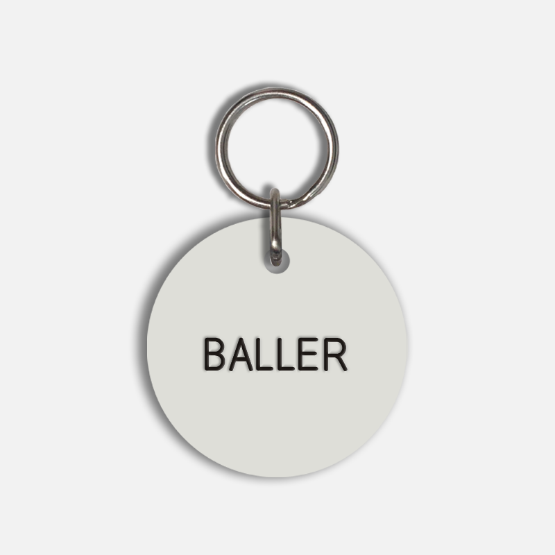 BALLER Large Pet Tag