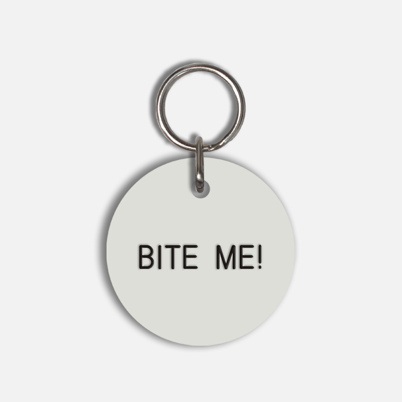BITE ME! Large Pet Tag