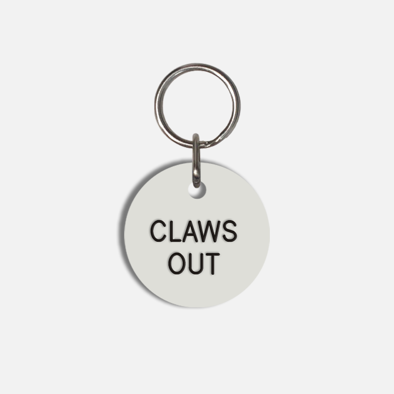 CLAWS OUT Small Pet Tag