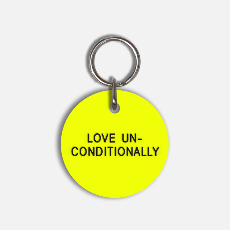 LOVE UN-CONDITIONALLY Large Pet Tag