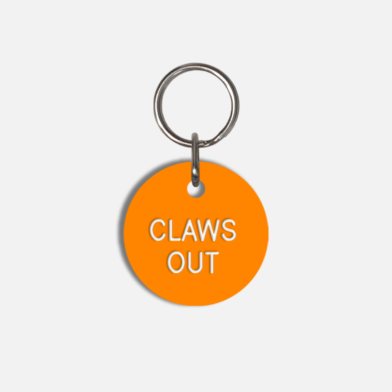 CLAWS OUT Small Pet Tag