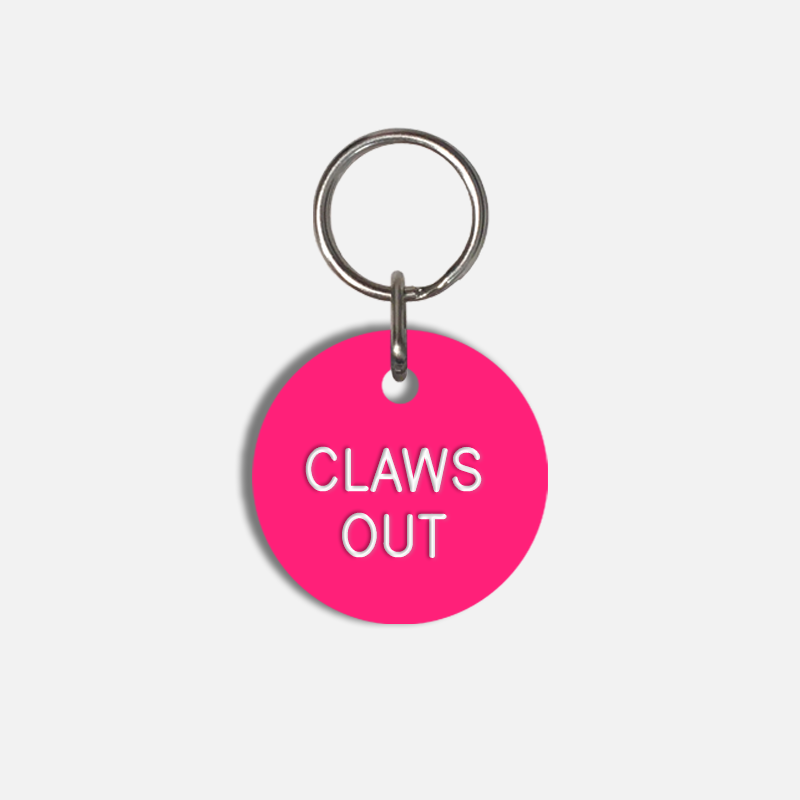 CLAWS OUT Small Pet Tag