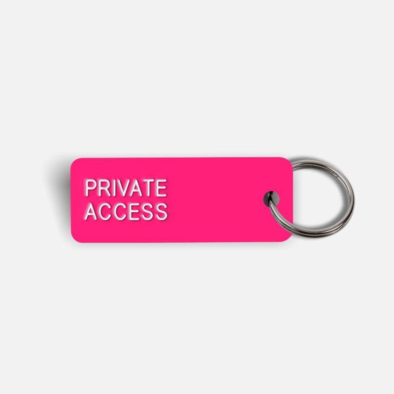 PRIVATE ACCESS Keytag