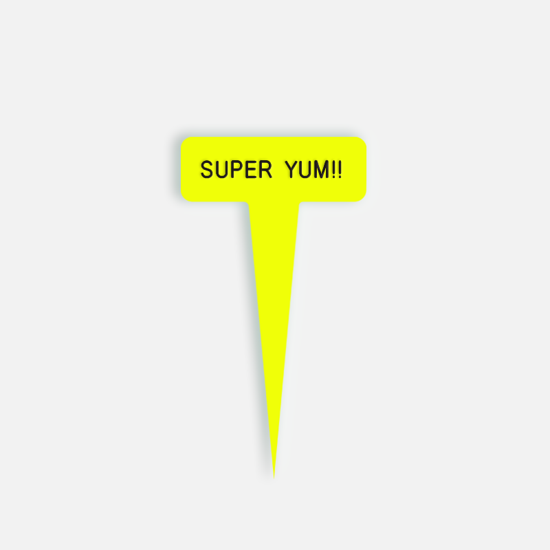 SUPER YUM!! Small Caption