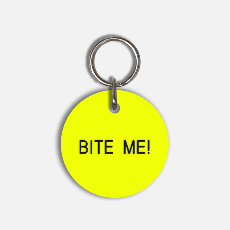 BITE ME! Large Pet Tag