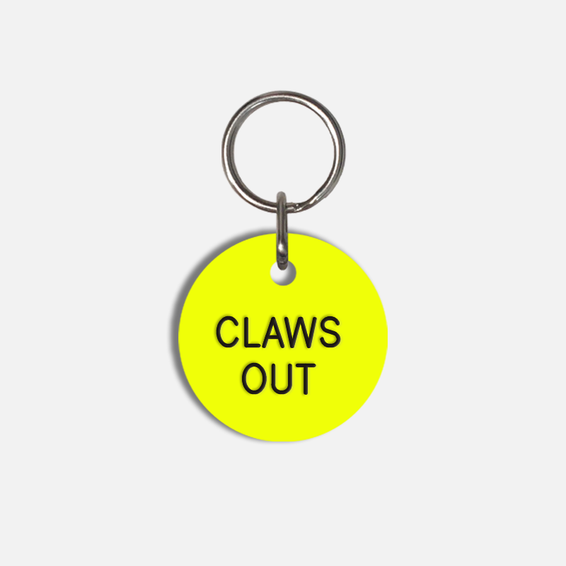 CLAWS OUT Small Pet Tag