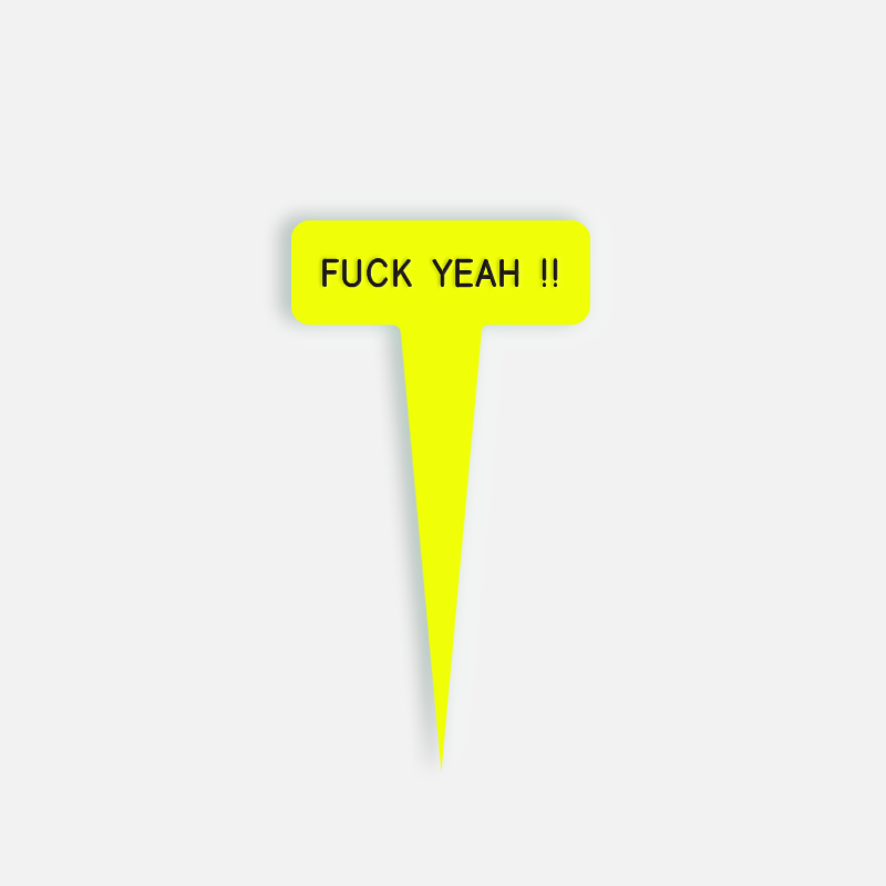 FUCK YEAH !! Small Caption
