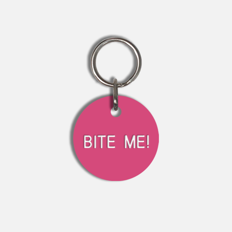 BITE ME! Small Pet Tag