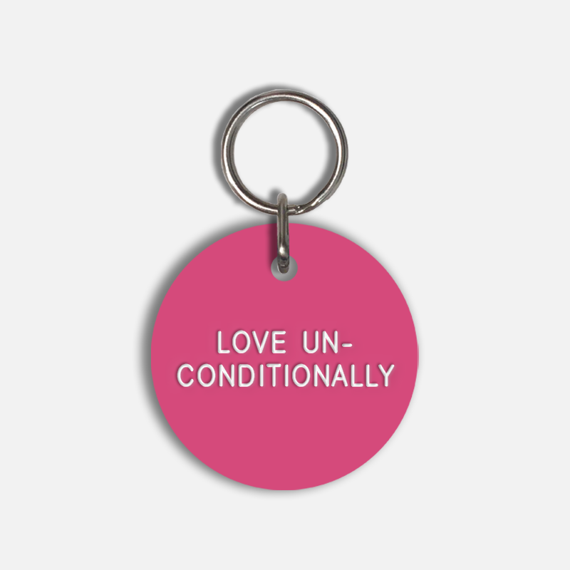 LOVE UN-CONDITIONALLY Large Pet Tag