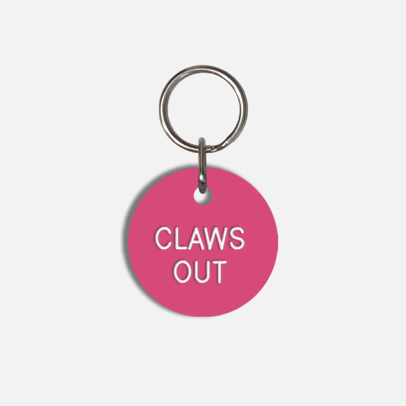 CLAWS OUT Small Pet Tag