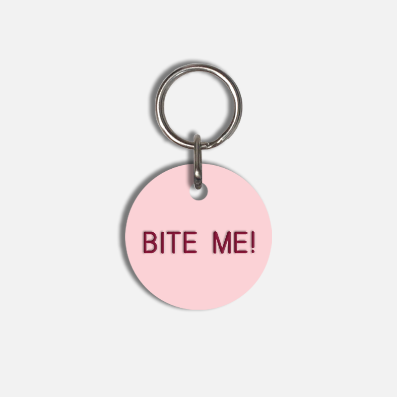 BITE ME! Small Pet Tag