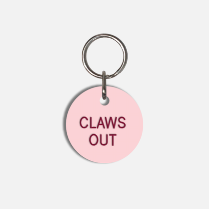 CLAWS OUT Small Pet Tag