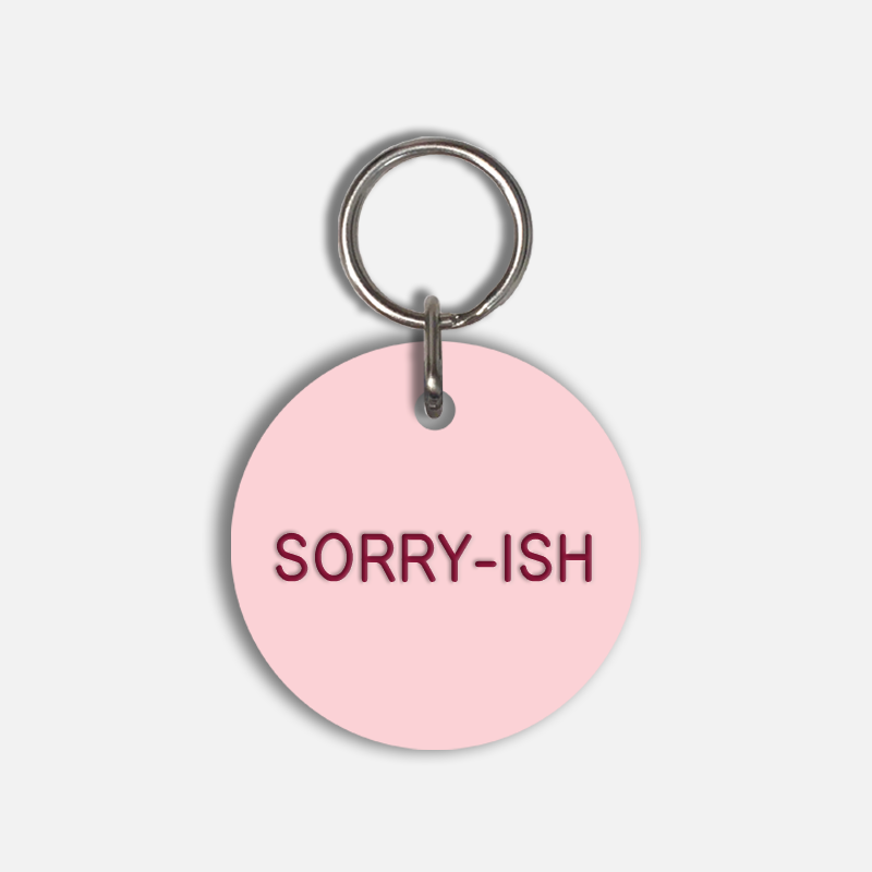 SORRY-ISH Large Pet Tag