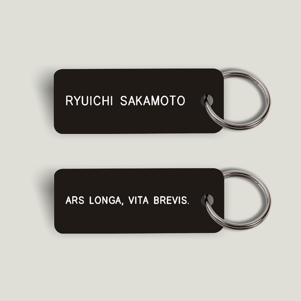 RYUICHI SAKAMOTO - ART IS LONG, LIFE IS SHORT Keytag (2023-04-02)