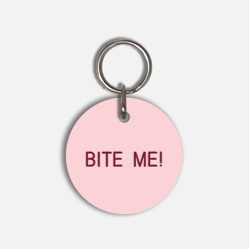 BITE ME! Large Pet Tag