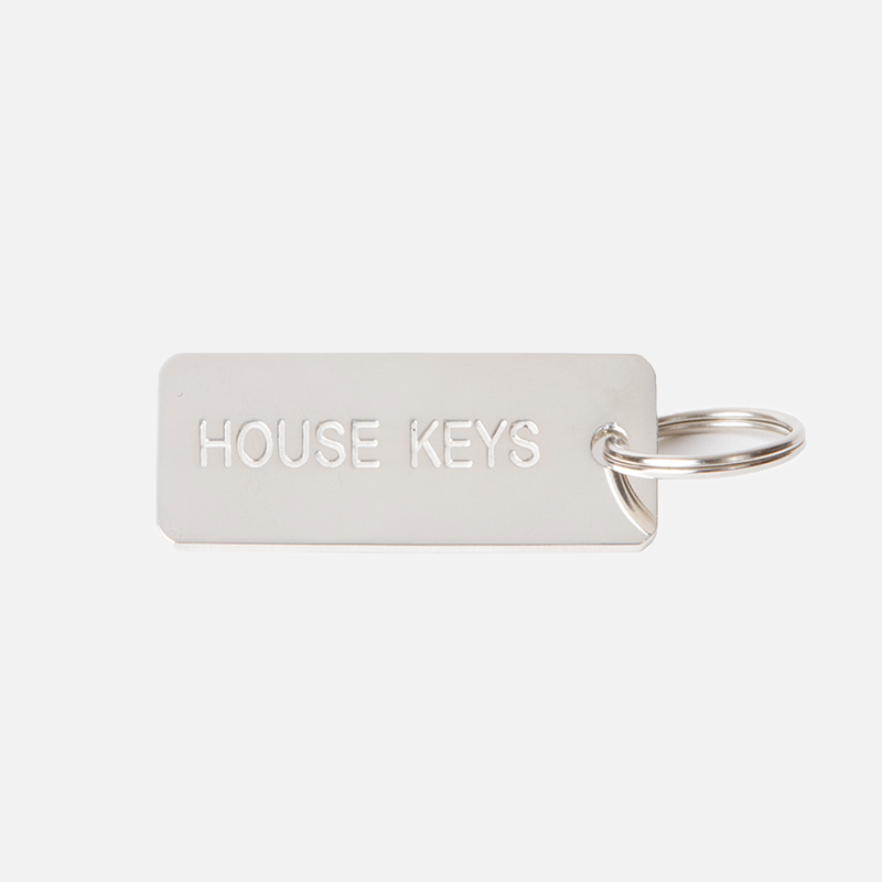 HOUSE KEYS Sterling Silver Keytag