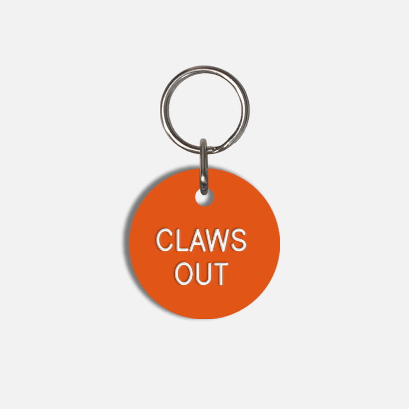 CLAWS OUT Small Pet Tag